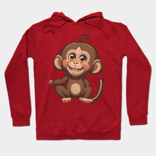 cute monkey ilustrator Hoodie